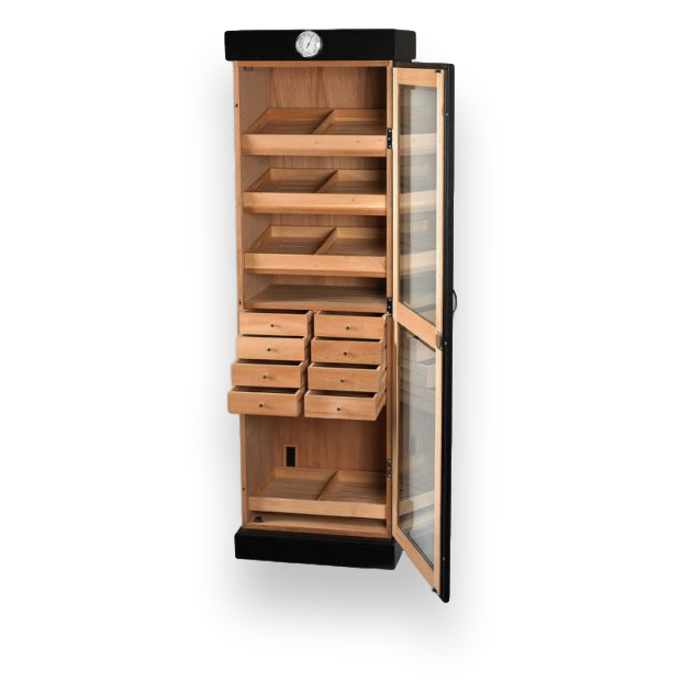 Quality Importers Tower 3000 Cigar Display Humidor 4-8