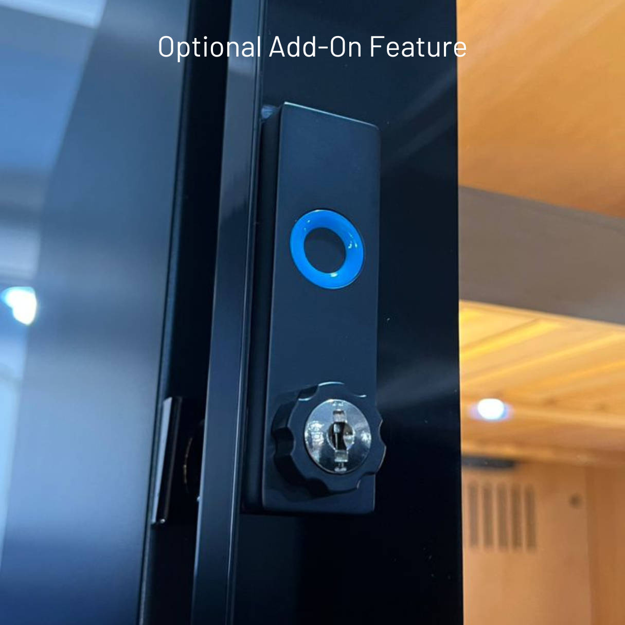 Yohtron YC-248 Premium Series Classic Black 1200-Cigar Electric Humidor - OPTIONAL ADD-ON - Fingerprint Lock