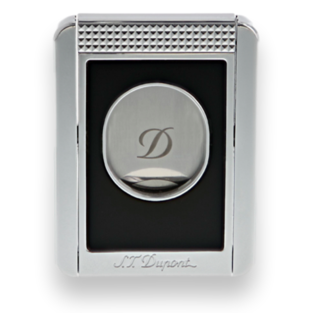 S.T. Dupont Guillotine Double-Blade Cigar Cutters with Cigar Stand