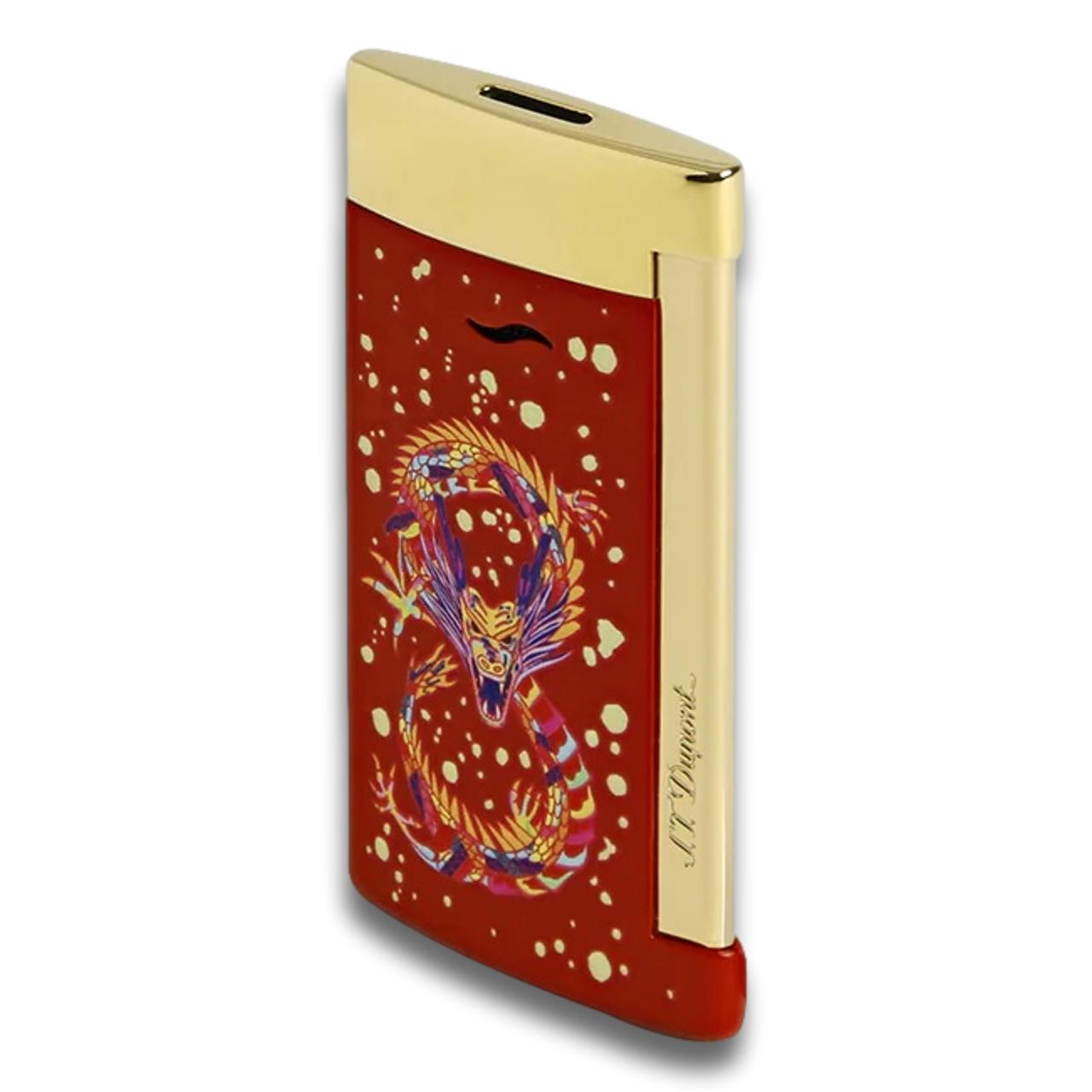 S.T. Dupont Year Of The Dragon Slim 7 Torch Flame Single Jet Cigar Lighter