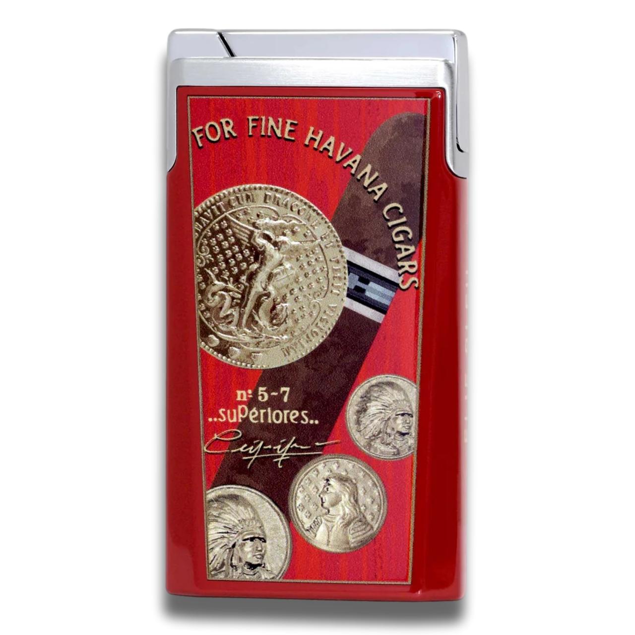 Elie Bleu Medals J-15 Torch Flame Single Jet Cigar Lighter