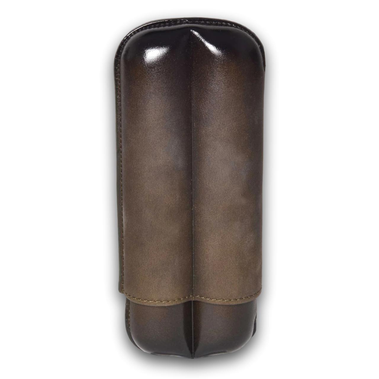 Elie Bleu Patina Leather 2-Finger Soft Cigar Cases