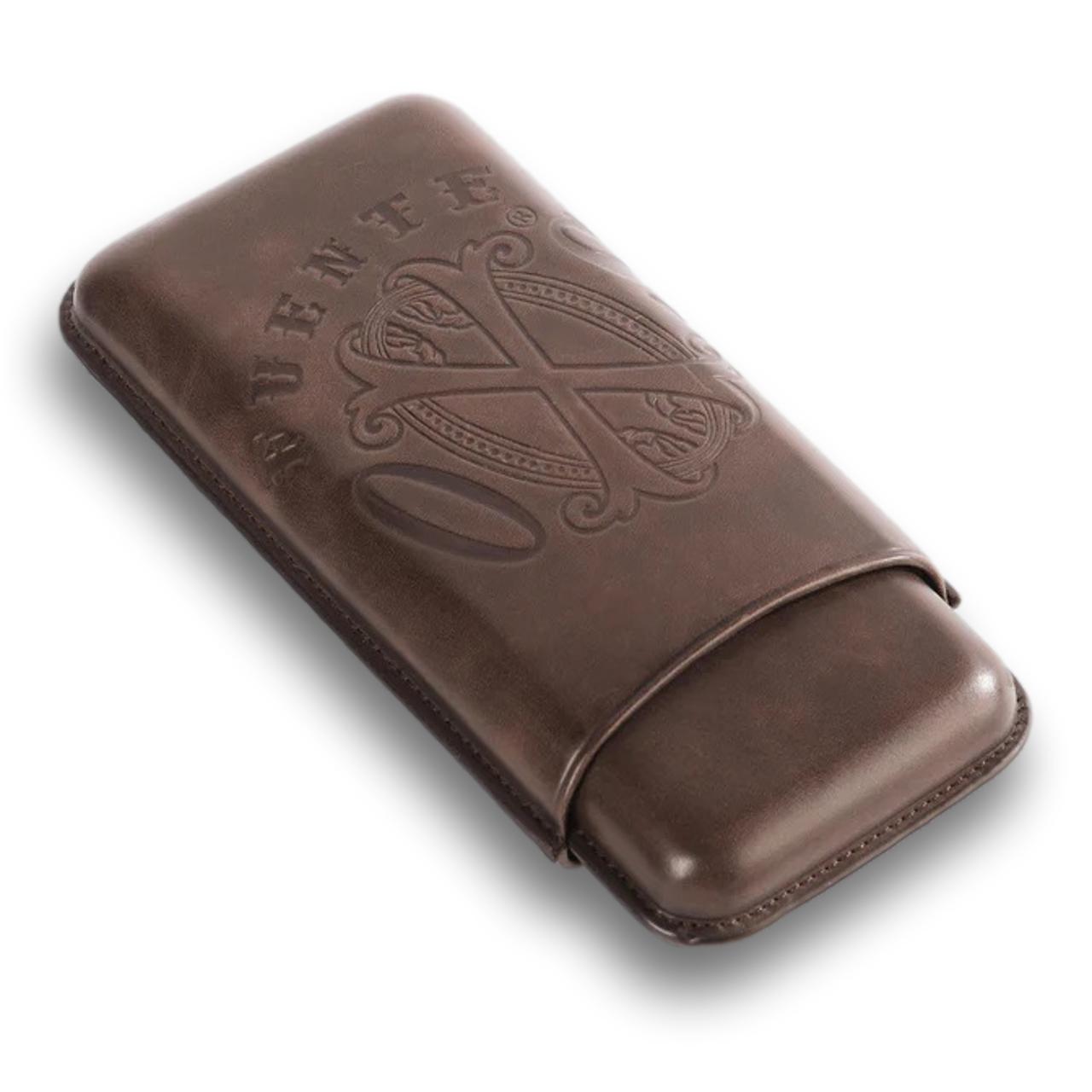 OpusX Society Spanish Nobuk Leather 3-Finger Soft Cigar Cases