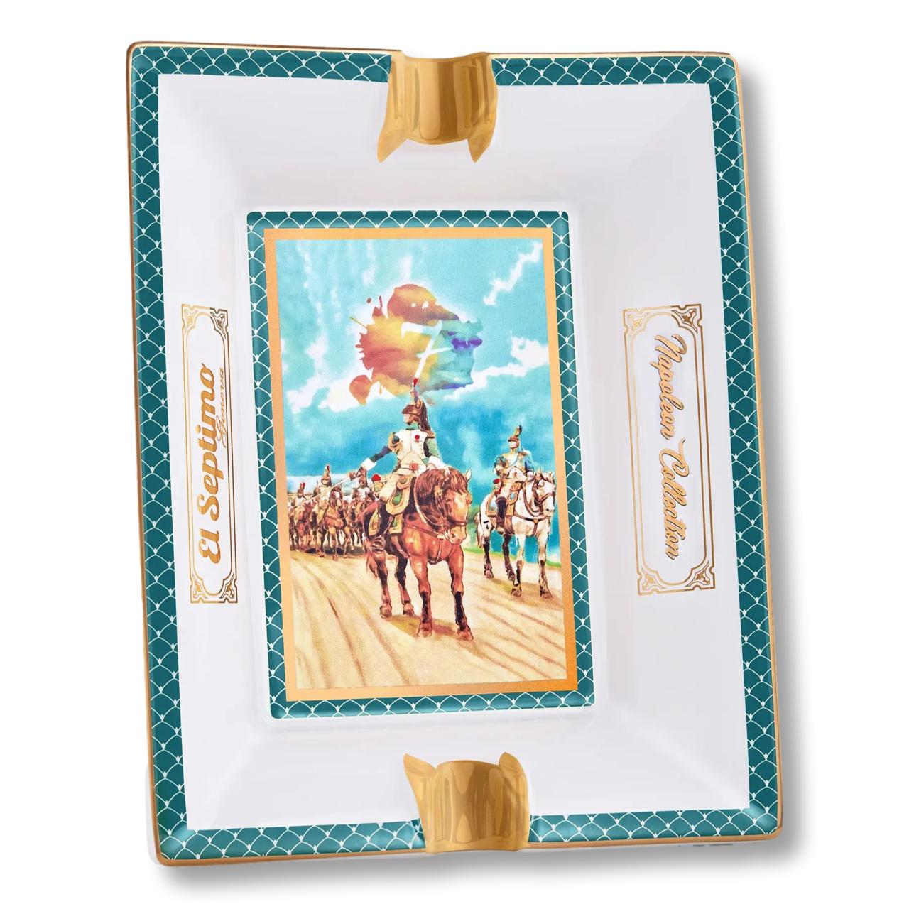 El Septimo Luxury Porcelain 2-Cigar Ashtrays