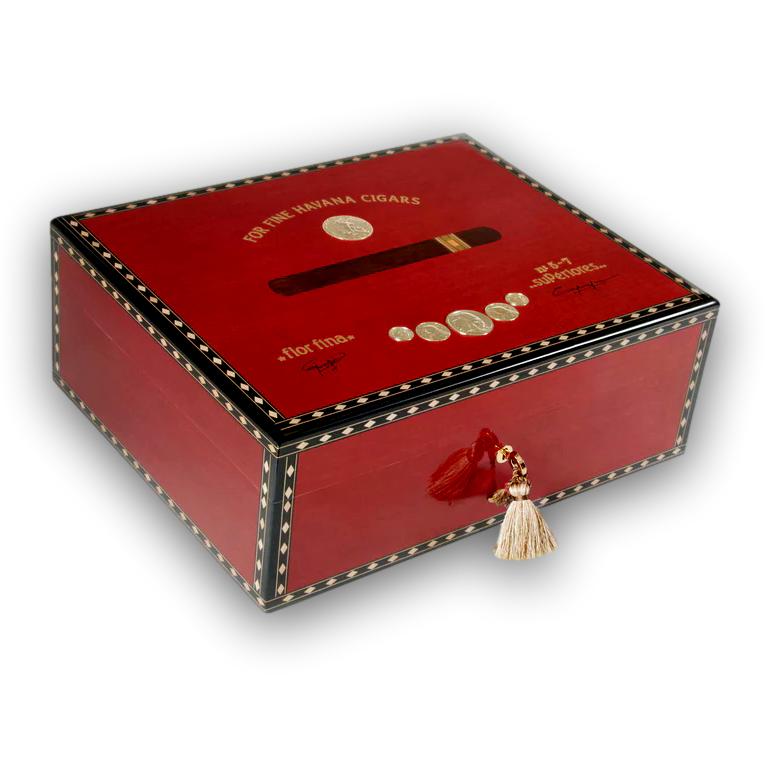 Elie Bleu Medals 200-Cigar Desktop Humidor