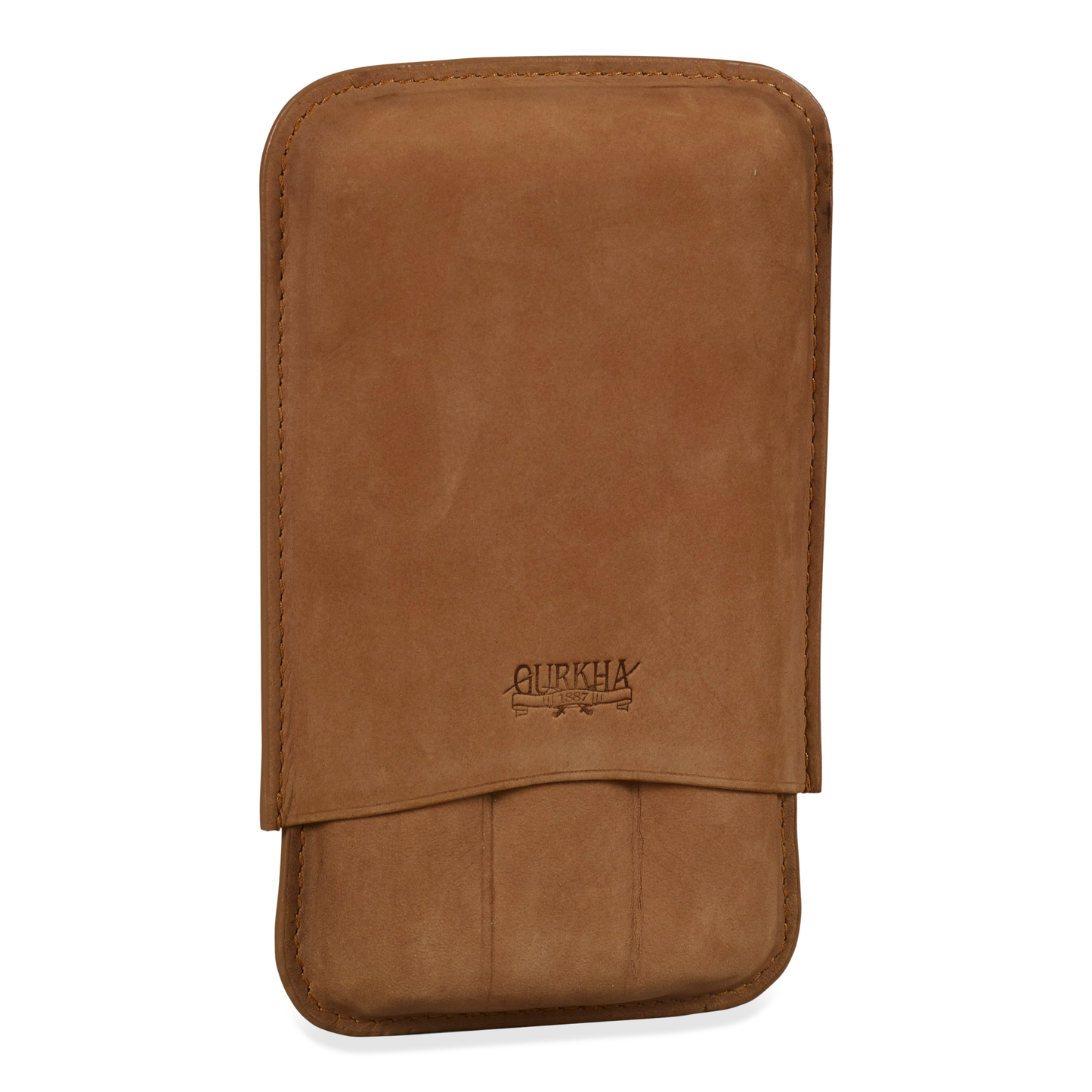 Gurkha Leather 3-Finger Cigar Case