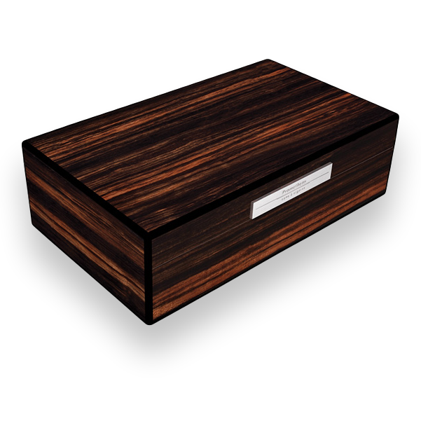 Prometheus Macassar Ebony 50-100 Cigar Humidor - Milano Series