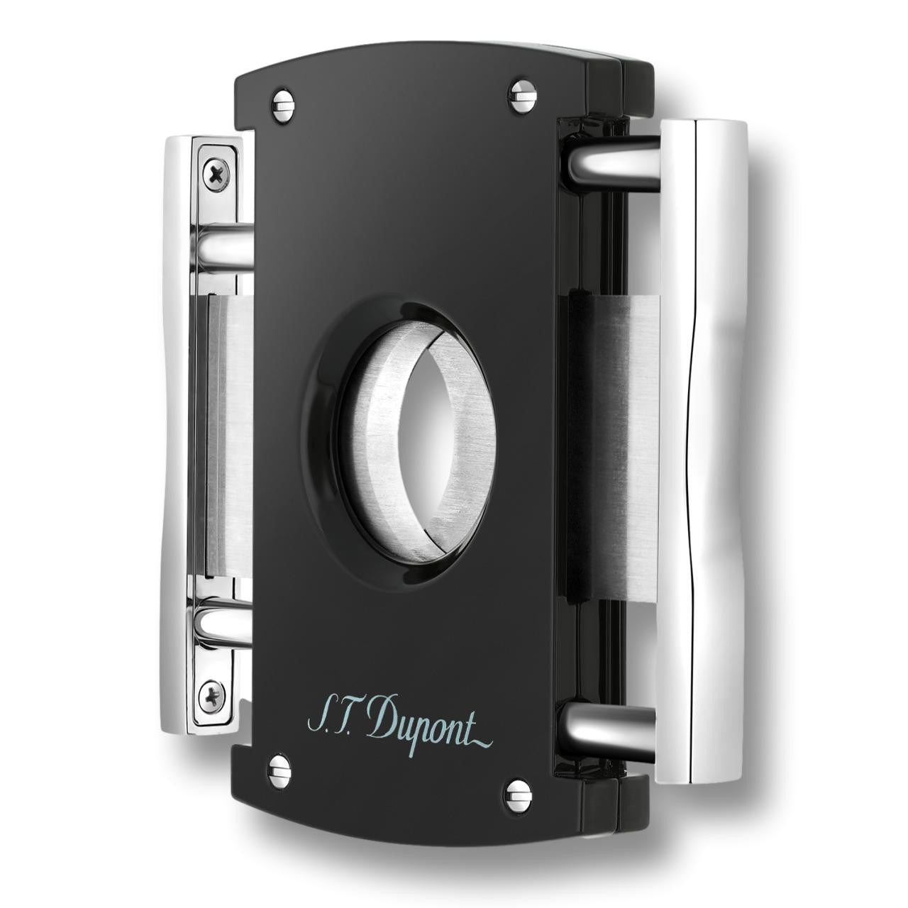 S.T. Dupont Maxijet Double Blade Cigar Cutters - Black Chrome - Cutter Opened