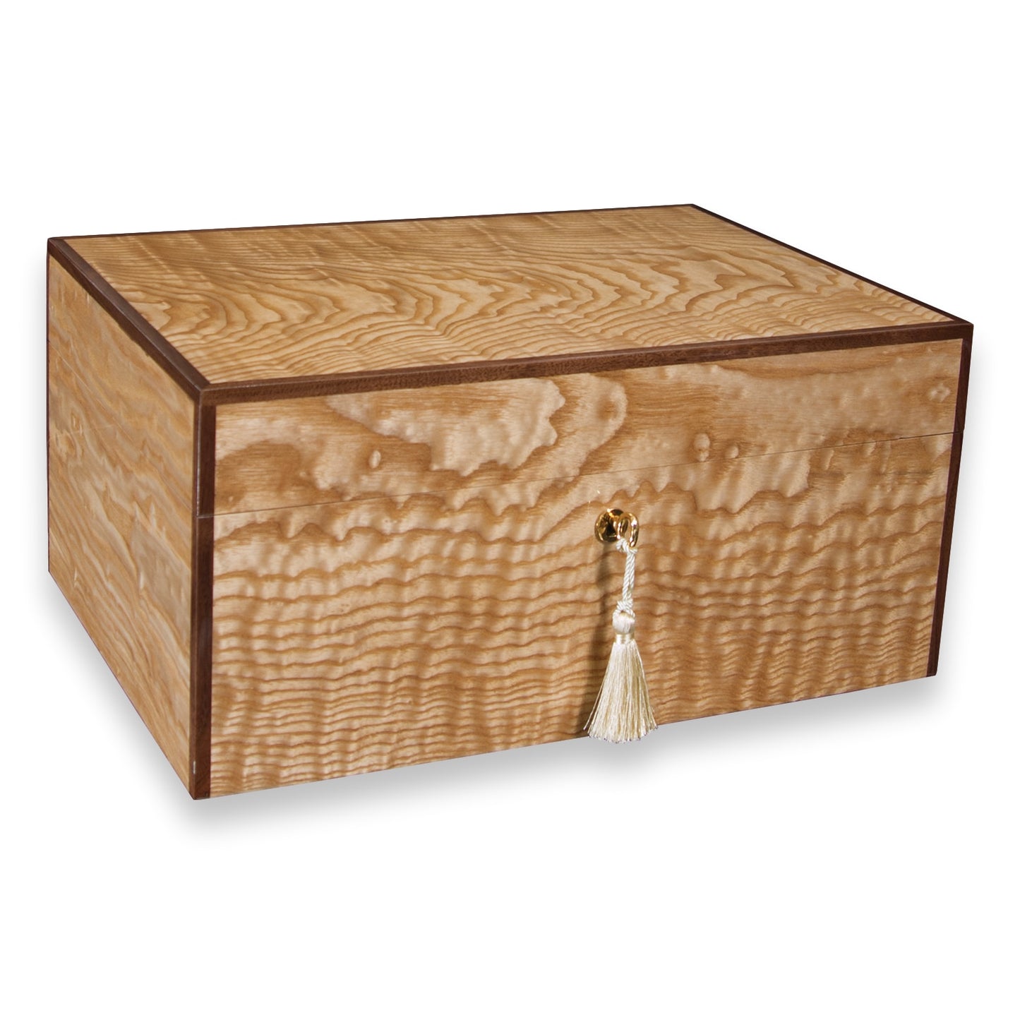 Savoy Olive Ash Burl 25-100 Cigar Humidor - Executive Series
