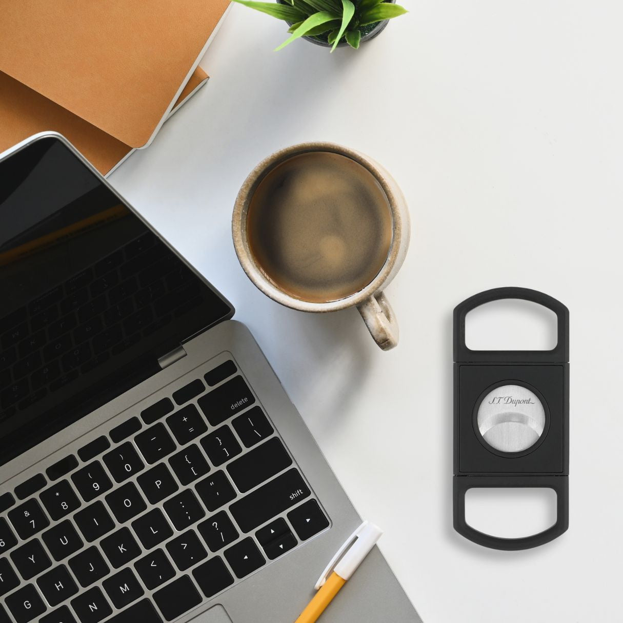 S.T. Dupont Cigar Cutters - Matte Black - Flatlay