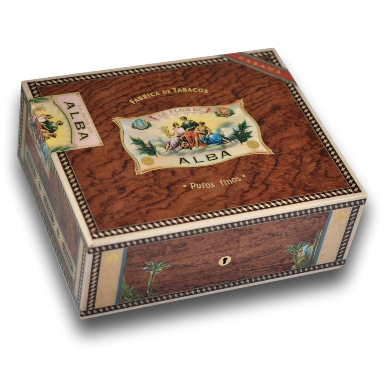 Elie Bleu Alba 75-Cigar Desktop Humidor
