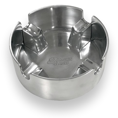 Prestige 'Smokin' Ash' Metal 4-Cigar Ashtrays
