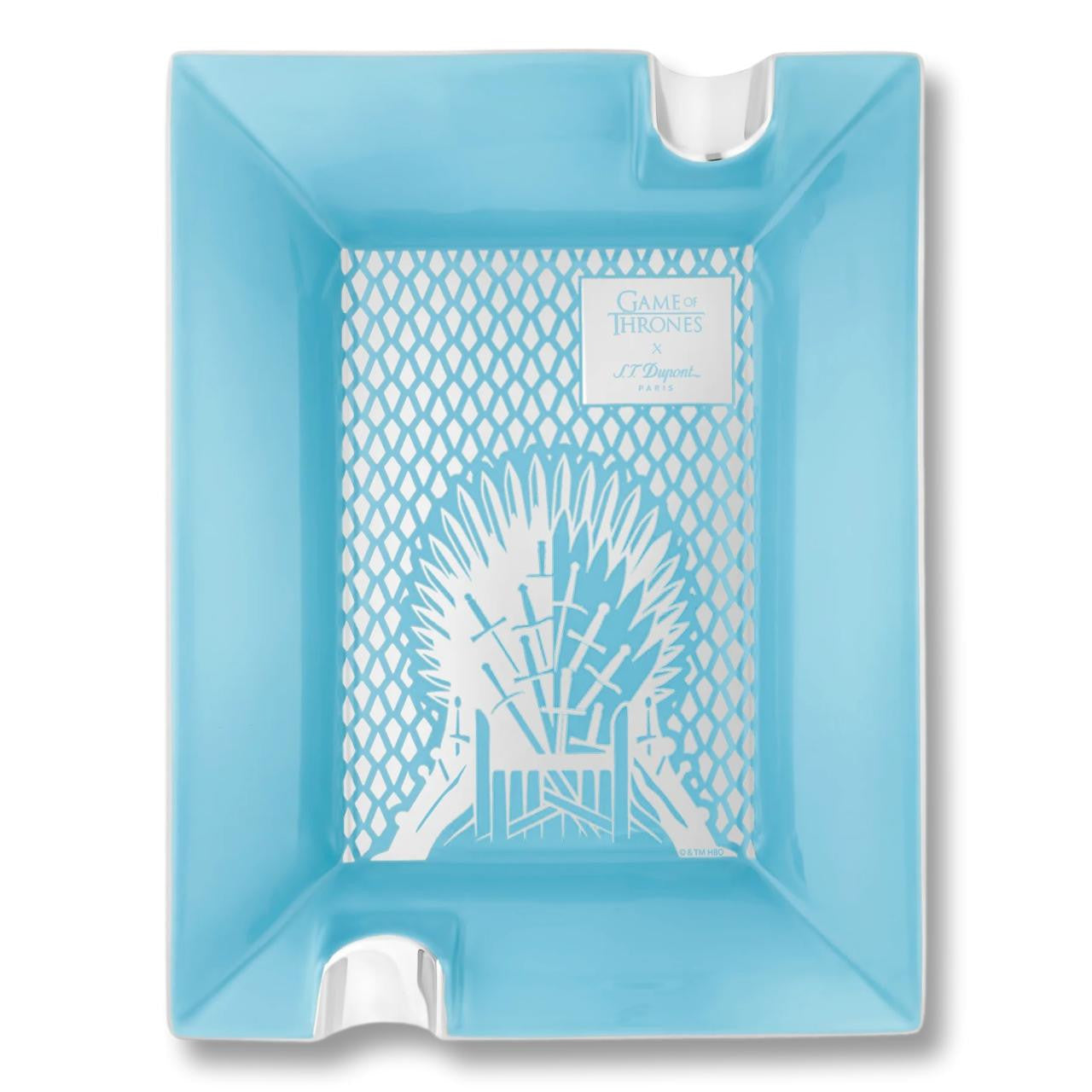S.T. Dupont Game of Thrones Ice Large 2-Cigar Porcelain Ashtray - Main Image - Design Details