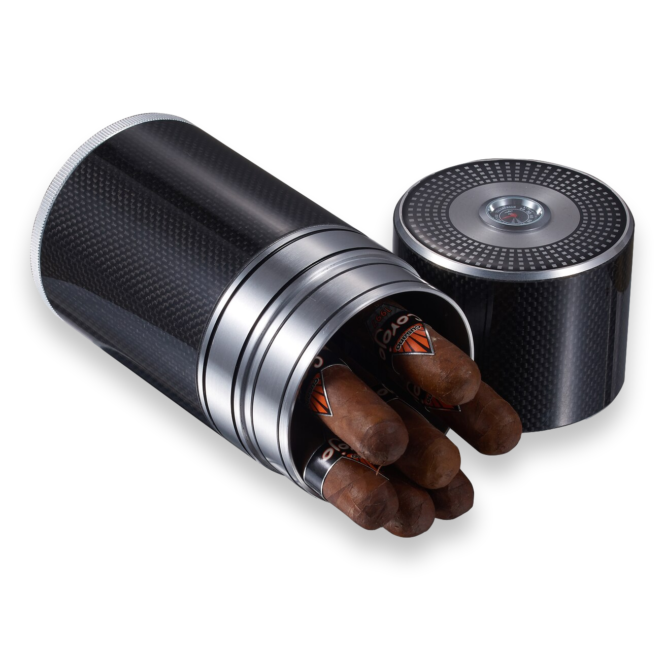 Visol Big Joe 7-Cigar Travel Humidors