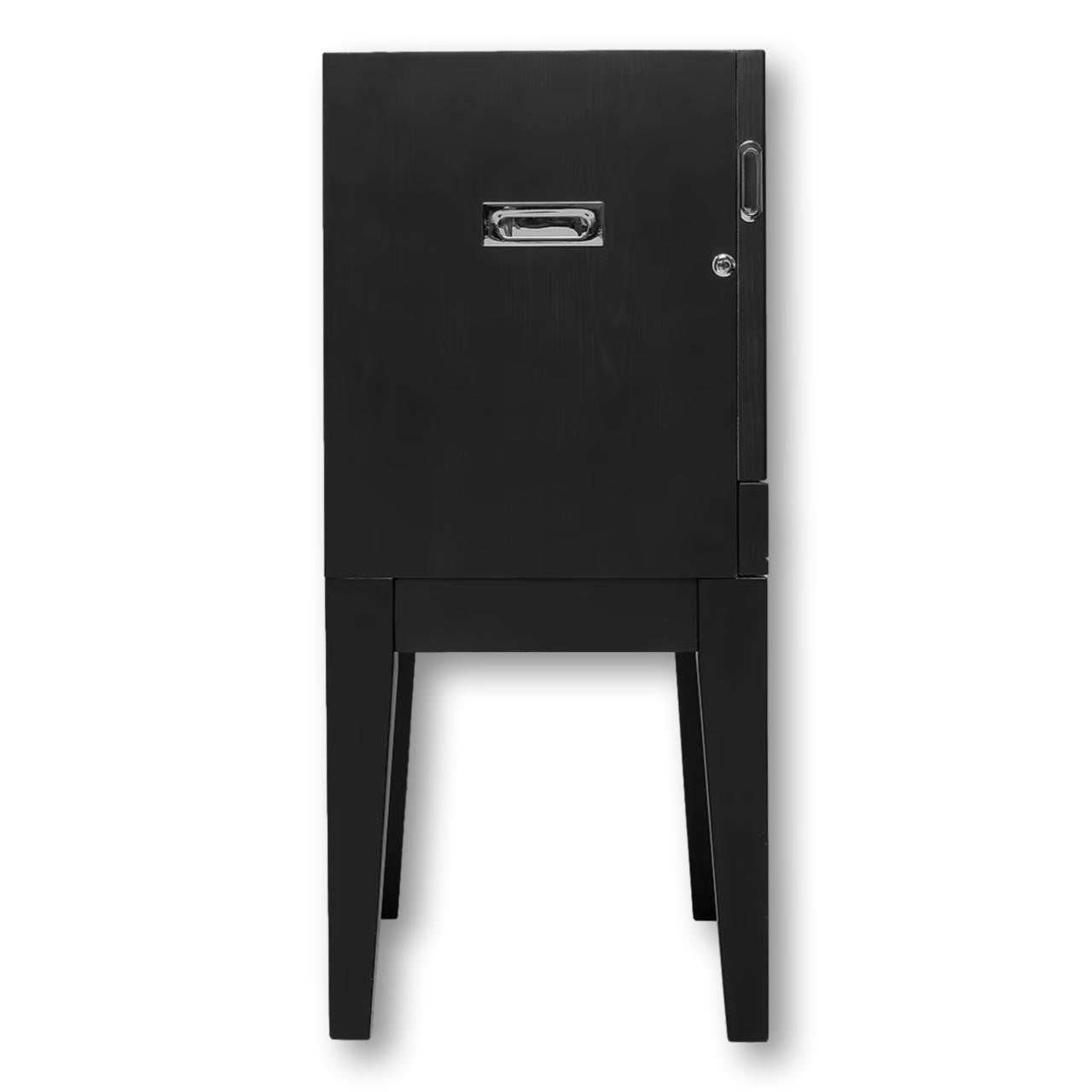Humidor Supreme Balthazar II End Table 1,024-Cigar Humidors - Black Oak - Side