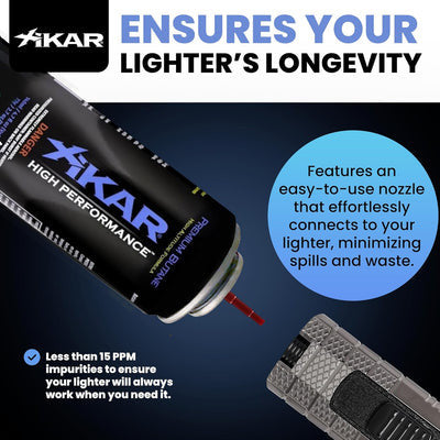 Xikar High Performance 4.7oz Butane for Cigar Lighters - Lighter's Longevity