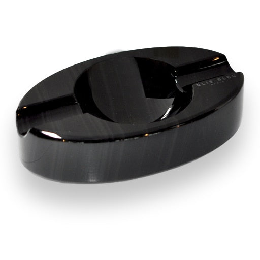 Elie Bleu Obsidian Stone 2 Cigar Ashtray - Obsidian Collection