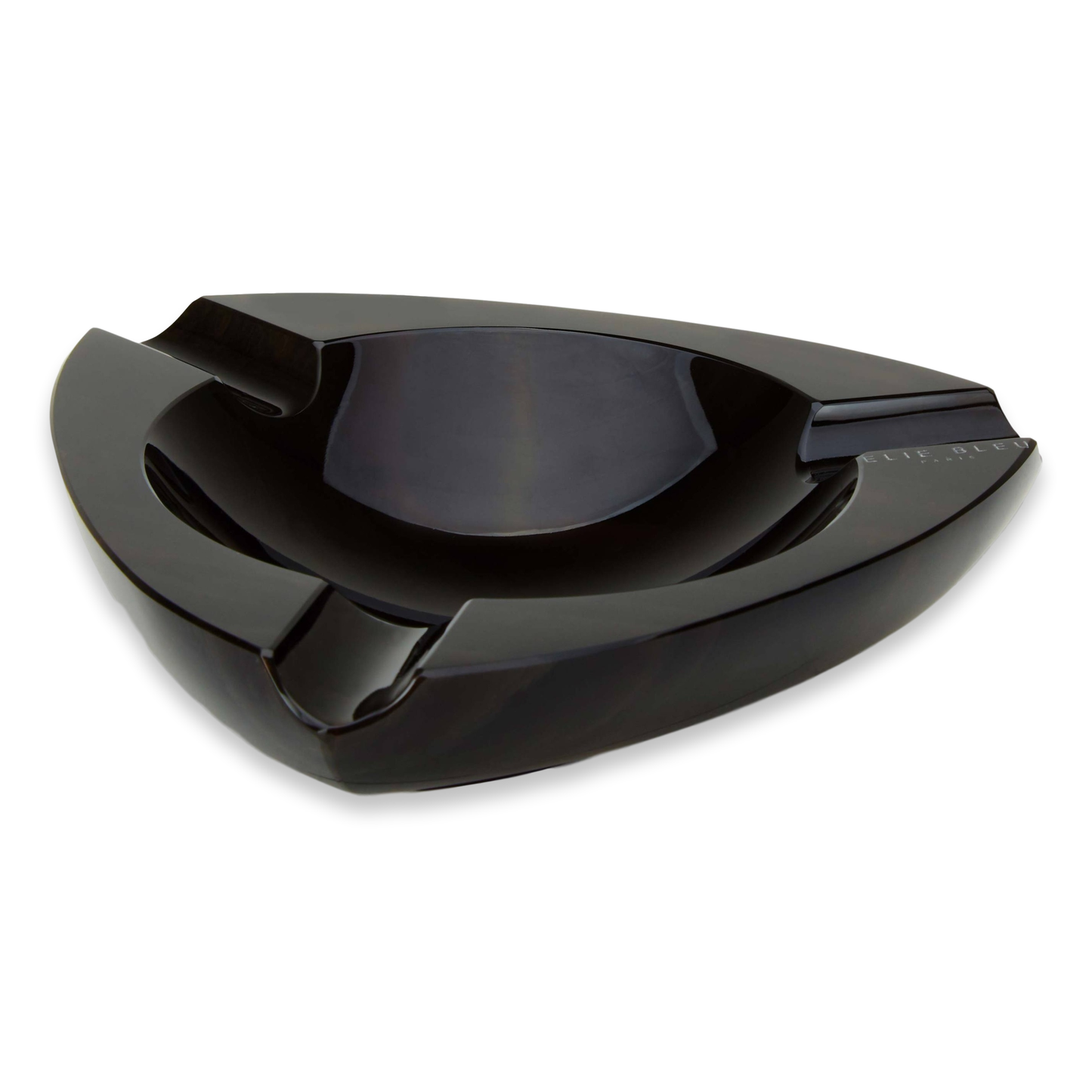 Elie Bleu Obsidian Stone 3 Cigar Ashtray - Obsidian Collection