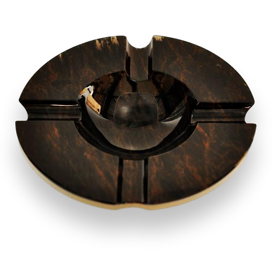 Elie Bleu Obsidian Stone 4 Cigar Ashtray - Obsidian Collection