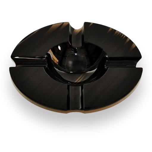Elie Bleu Obsidian Stone 4 Cigar Ashtray - Obsidian Collection