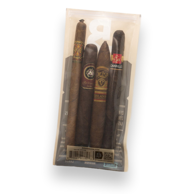 Boveda Small 5-Cigar Humidor Bag - 1-Pack - Exterior Front - with Cigars