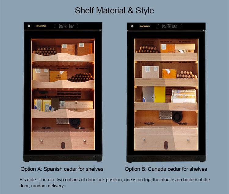 Raching C150A Climate Control Black Wood 400-Cigar Electric Humidor Specifications