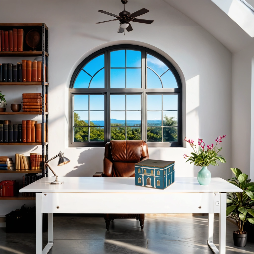 Elie Bleu Casa Cubana Blue Palacio 110-Cigar Desktop Humidor - Lifestyle