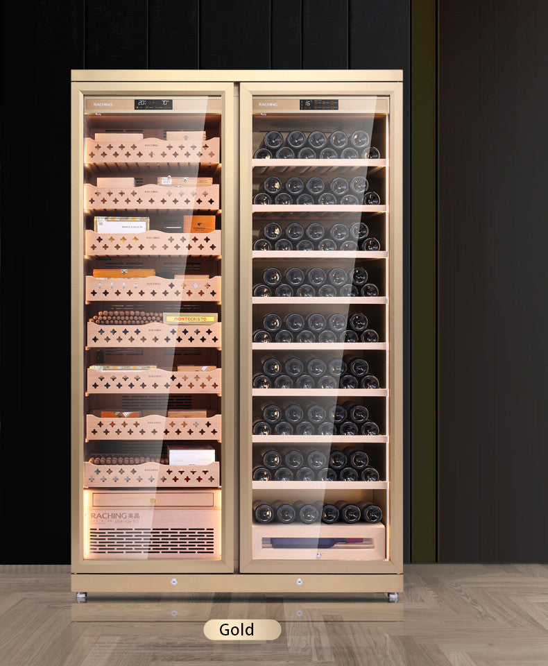 Raching CD1200 Climate Control Stainless Steel Double Door 3,200-Cigar Electric Humidor Specifications