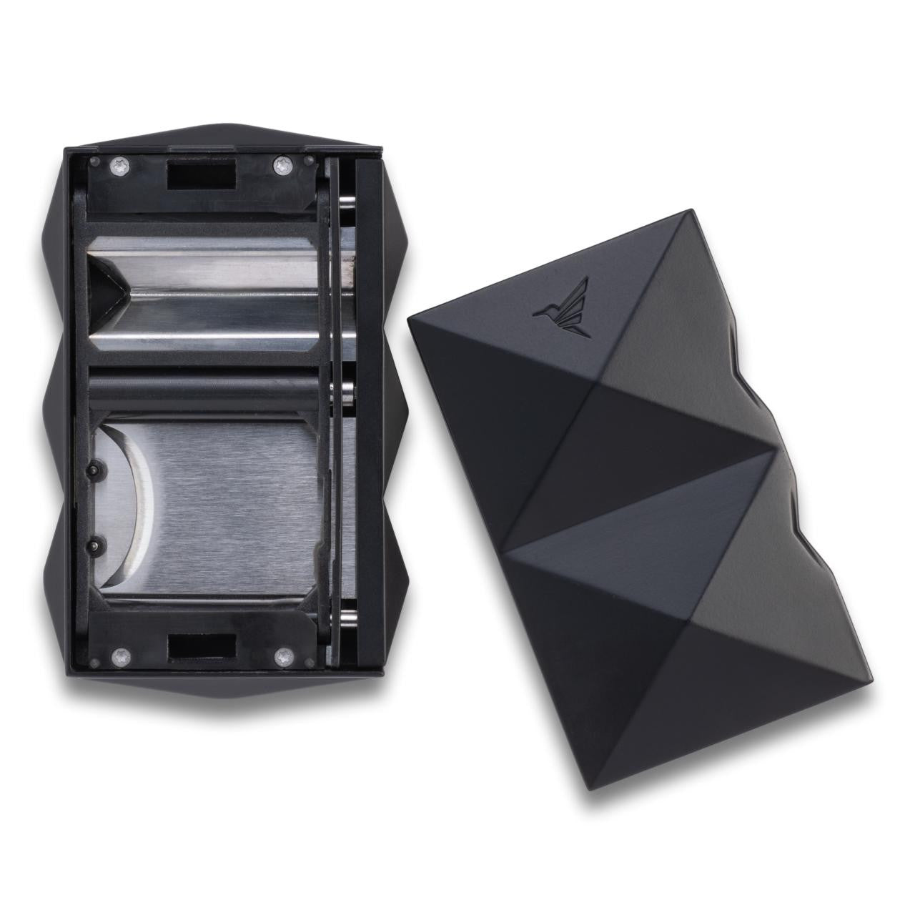 Colibri Quasar Dual Straight & V-Cut Cigar Cutters - Black - Interior Details