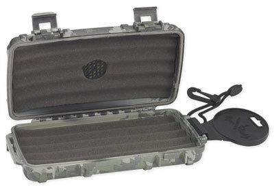 Cigar Caddy 3400 Forest Camo Travel Humidor - 5 Cigars