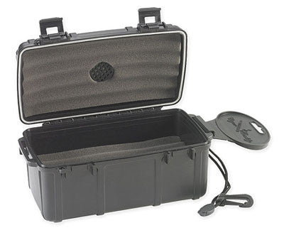 Cigar Caddy 3540 Matte Black Travel Humidor - 15 Cigars