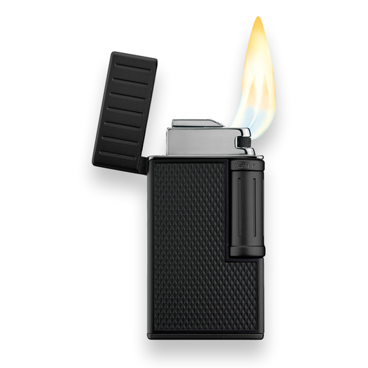 Colibri Julius Soft Flame Cigar Lighter - Black and Black - Flame