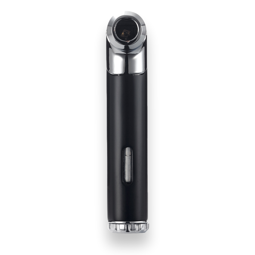 Colibri Pacific Air Soft Flame Cigar Lighter - Black and Chrome - Exterior Side
