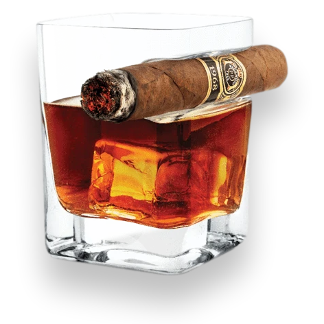 Corkcicle Cigar Whiskey Glass - Exterior Front