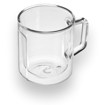 Corkcicle Coffee Mugs Glass Set - 2-Pack - Exterior Top