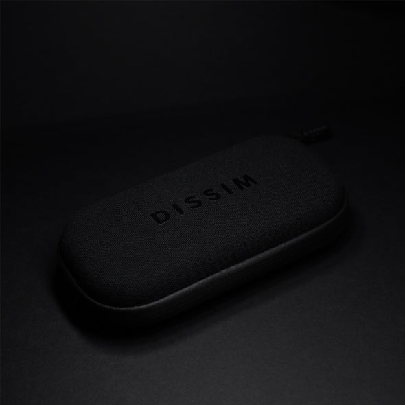 Dissim Large Black Cigar Lighter Carrying Case - Zipper Shut