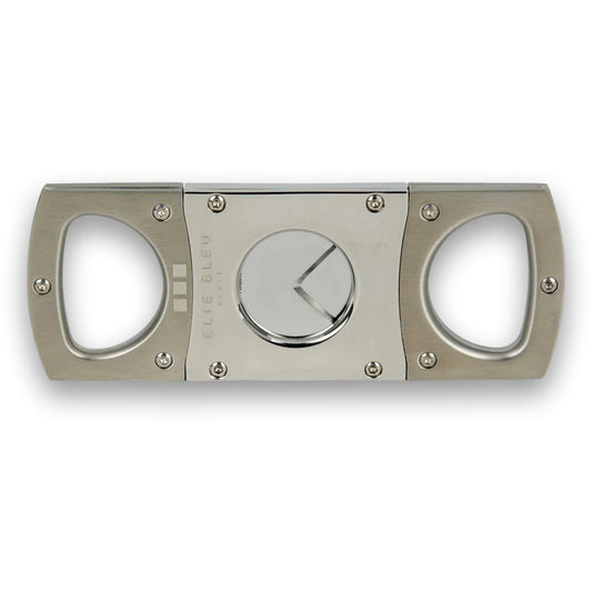 Elie Bleu EBC1 Square Double Blade Cigar Cutters - Satin - Main Image - Front