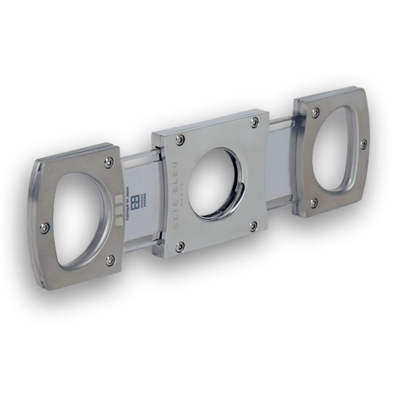 Elie Bleu EBC1 Square Double Blade Cigar Cutters - Satin - Blade Details