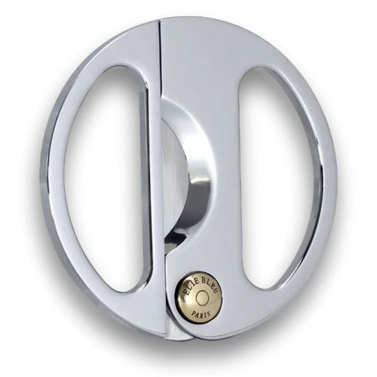 Elie Bleu EBC2 Round Double Blade Cigar Cutters - Silver - Main Image - Front