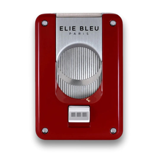 Elie Bleu Lacquer EBC4 Double Blade Cigar Cutters - Red - Main Image - Front Side