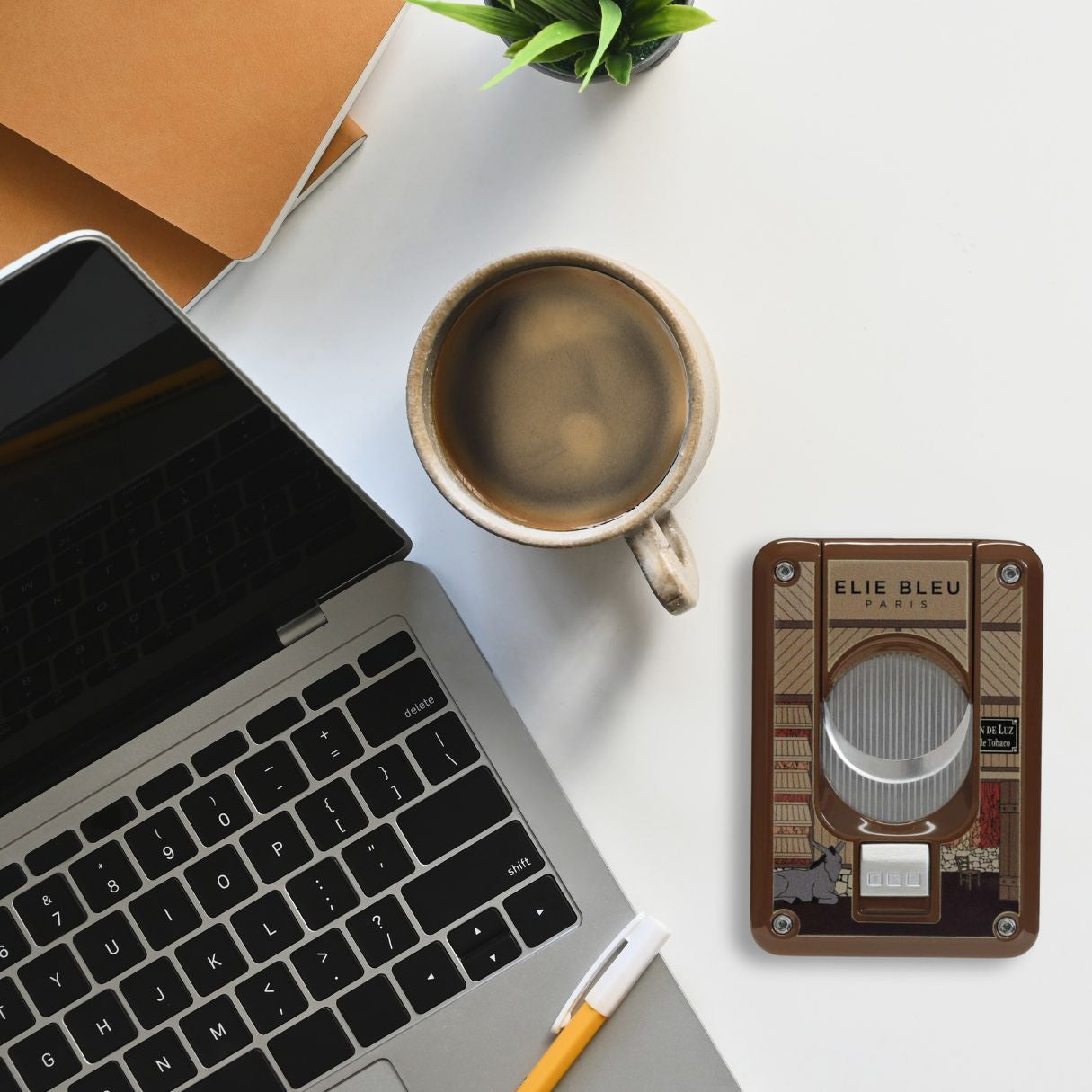 Elie Bleu El Secadero EBC4 Double Blade Cigar Cutter - Flatlay