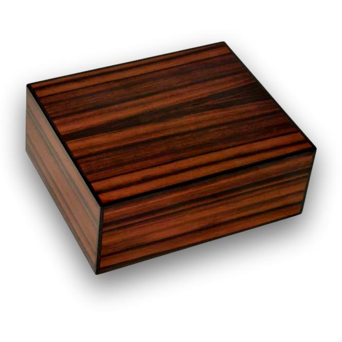 Elie Bleu Macassar Ebony Classic Wood 50-300 Cigar Desktop Humidor