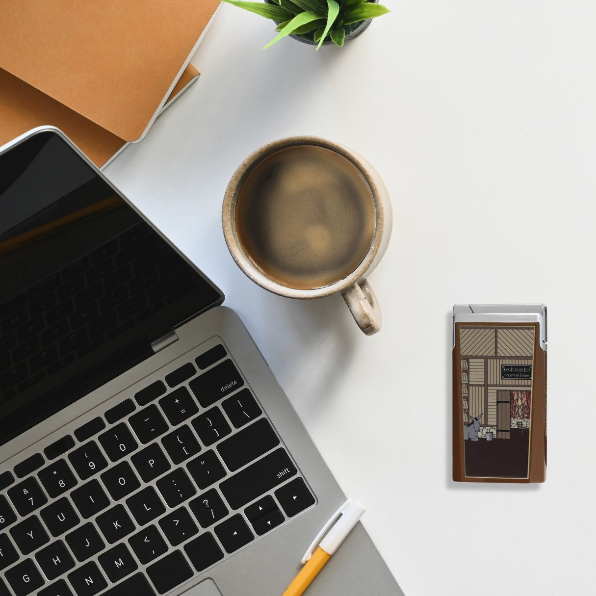 Elie Bleu El Secadero J-15 Torch Flame Single Jet Cigar Lighter - Flatlay