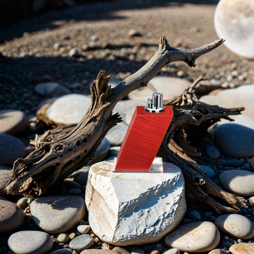 Elie Bleu Fruit Table Torch Flame Triple Jet Tabletop Cigar Lighter - Red - Lifestyle