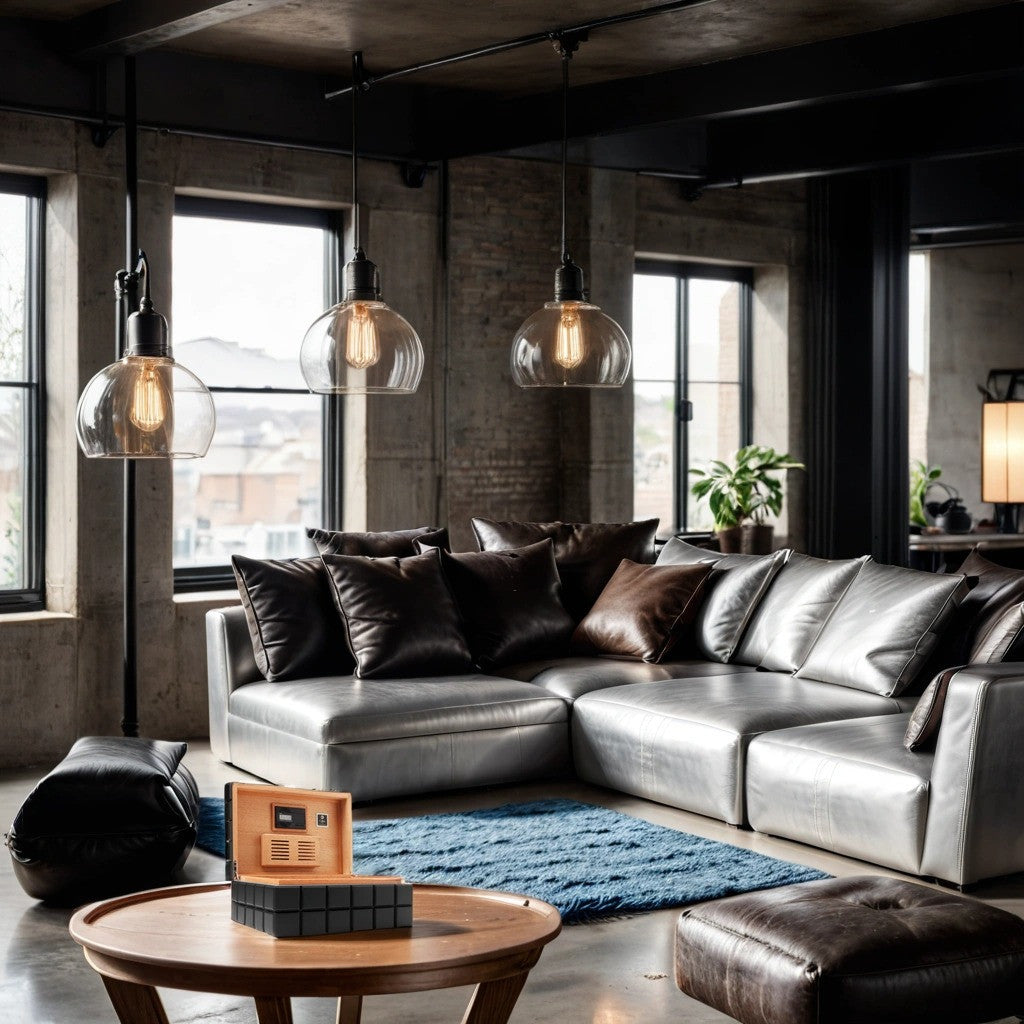 Colibri Heritage 125-Cigar Desktop Humidors - Black - Lifestyle