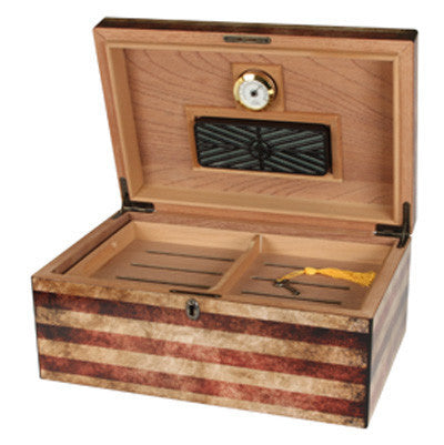 Old Glory Humidor with Key