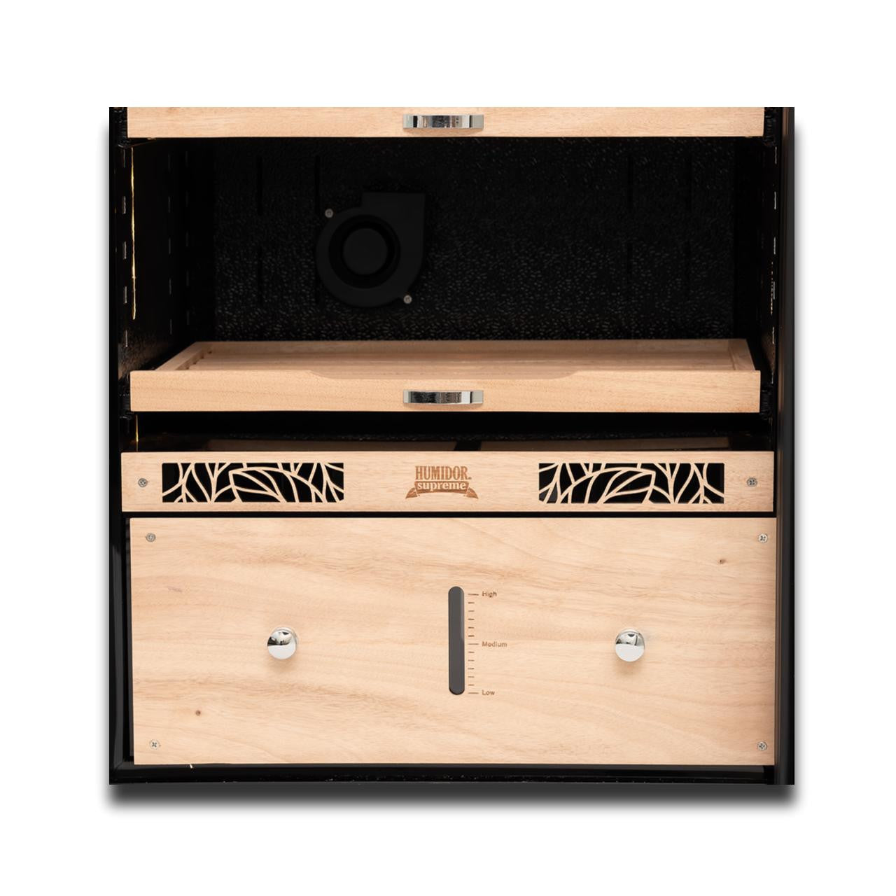 Humidor Supreme Temperature and Humidity Controlled 1,500-Cigar Electric Humidor - Details