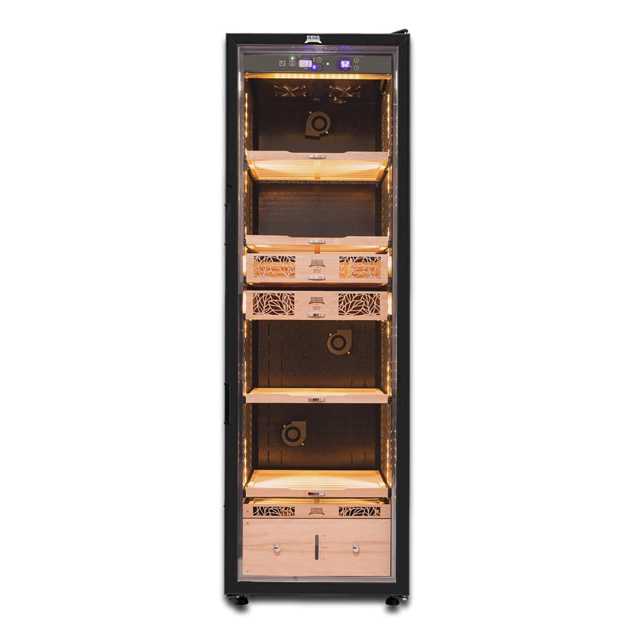 Humidor Supreme Temperature and Humidity Controlled 2,500-Cigar Electric Humidor - Front