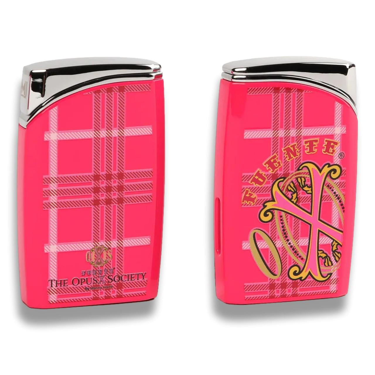 OpusX Society Rose J30 Torch Flame Single Jet Cigar Lighter -Front and Back