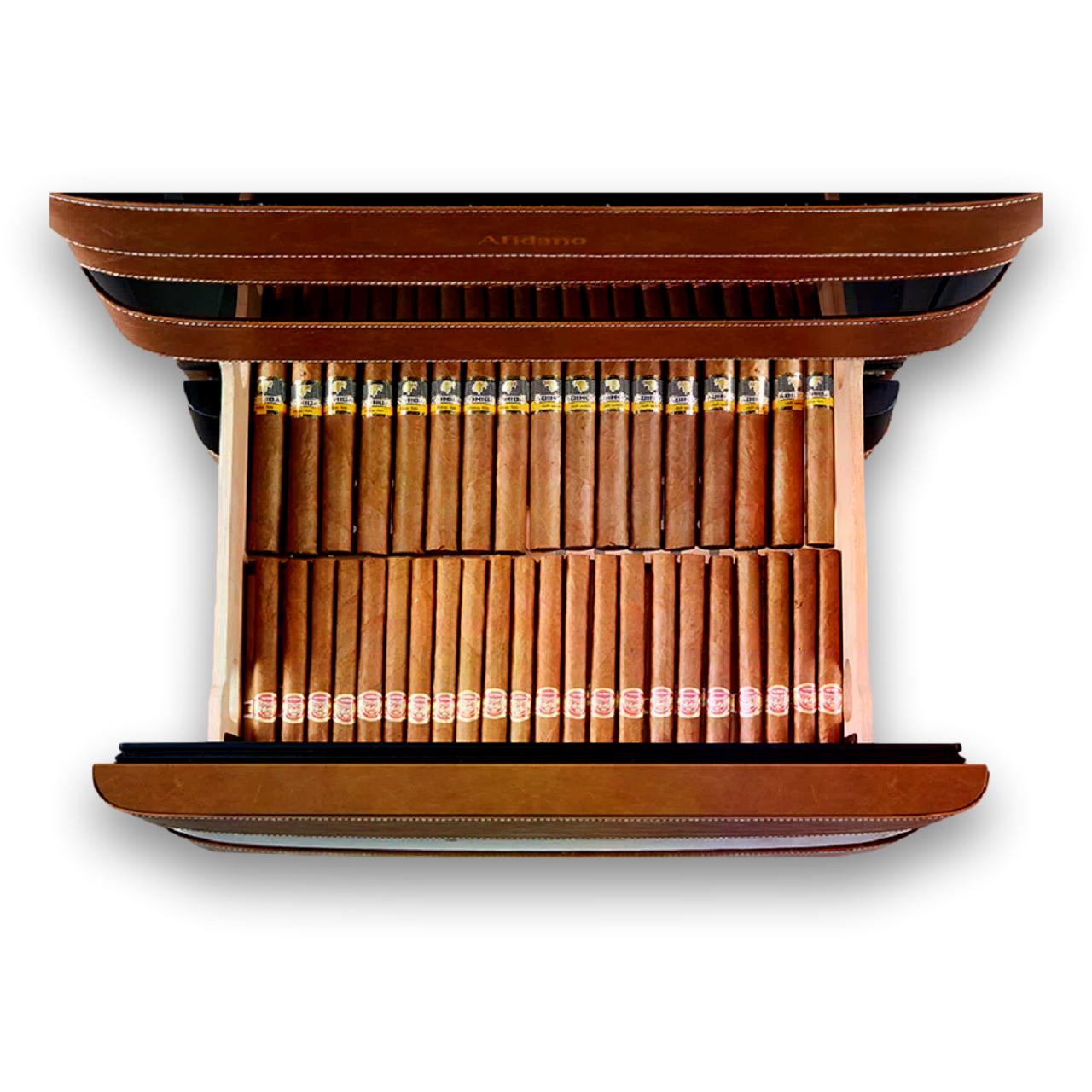 Afidano L5 Leather Series 1200-Cigar Electric Humidor - Drawer